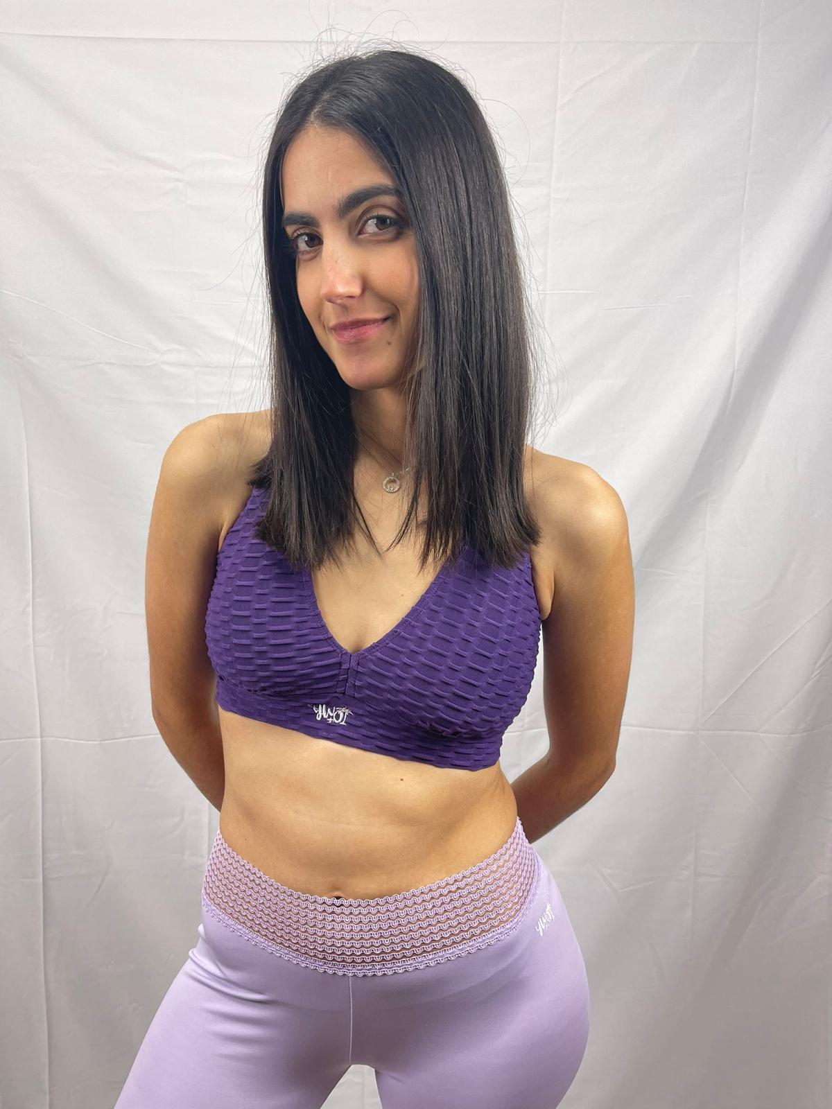 Top Fruncido Violeta - Imagen 2