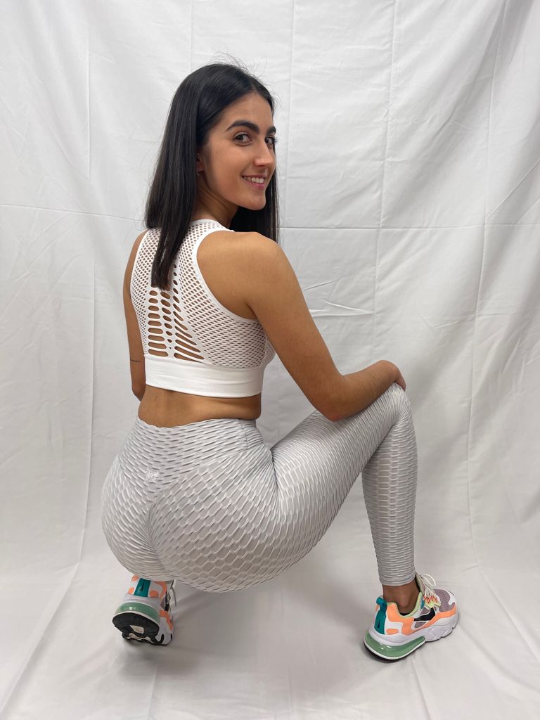 Leggings Fruncidos Red Gris