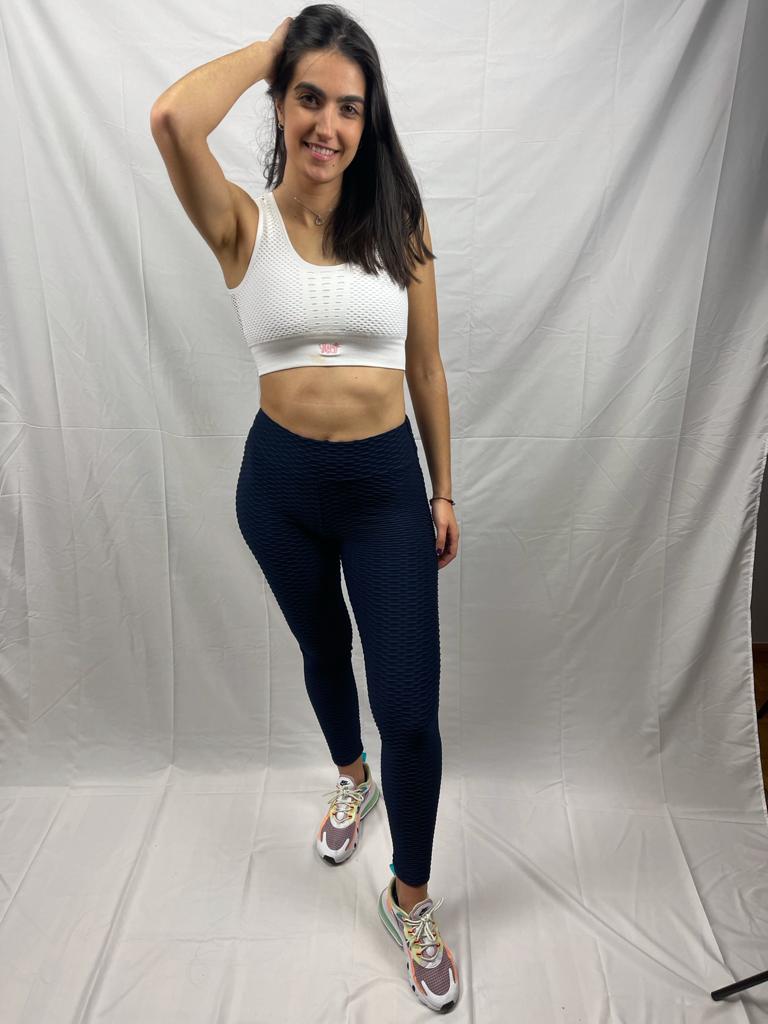 Leggings Fruncidos Red Azul Marino - Imagen 3